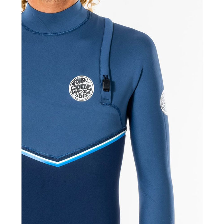 RIP CURL FLASHBOMB 3/2 ZIP FREE BLUE