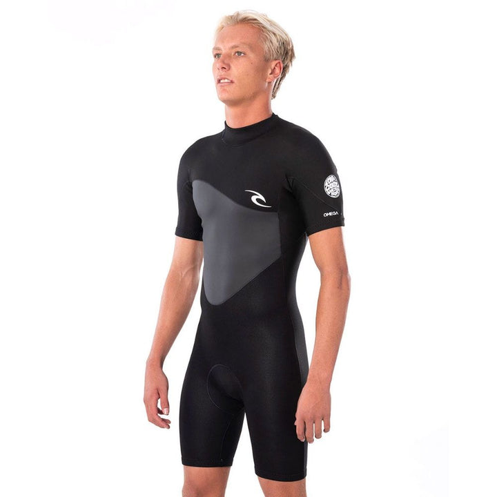 RIP CURL OMEGA 1.5MM BACK ZIP BLACK