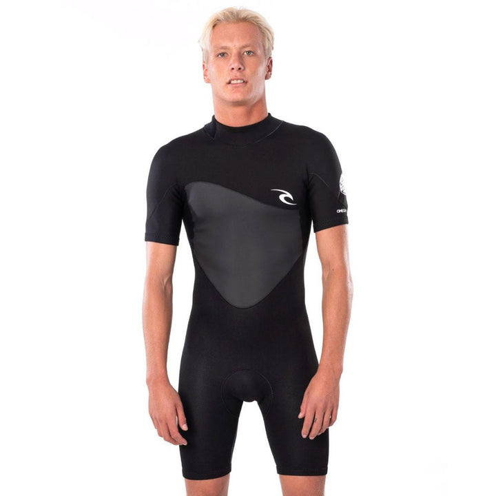 RIP CURL OMEGA 1.5MM BACK ZIP BLACK