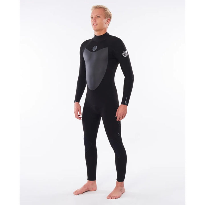 RIP CURL FLASHBOMB 4/3 BACK ZIP BLACK