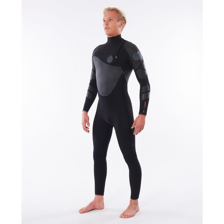RIP CURL FLASHBOMB HEATSEEKER 3/2 ZIP FREE BLACK