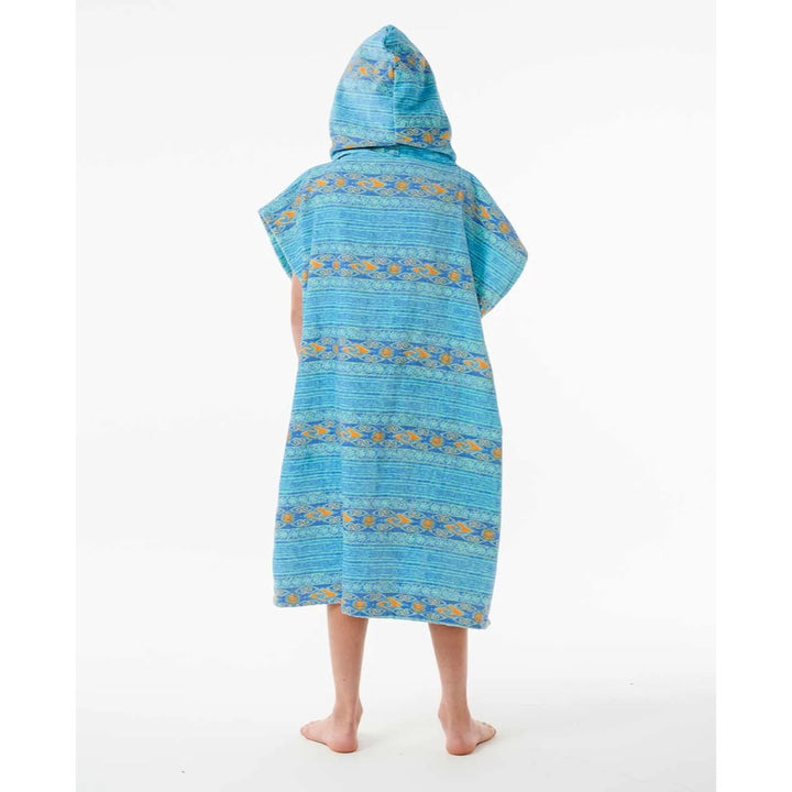 RIP CURL KIDS MIXED HOODED TOWEL LIGHT AQUA