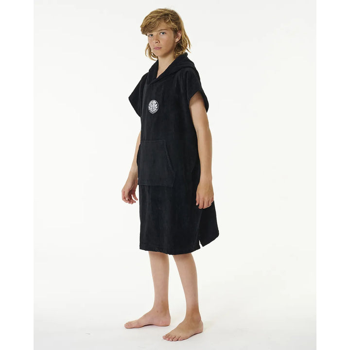RIP CURL KIDS LOGO HOODED TOWEL AQUA