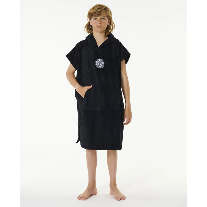 RIP CURL KIDS LOGO HOODED TOWEL AQUA