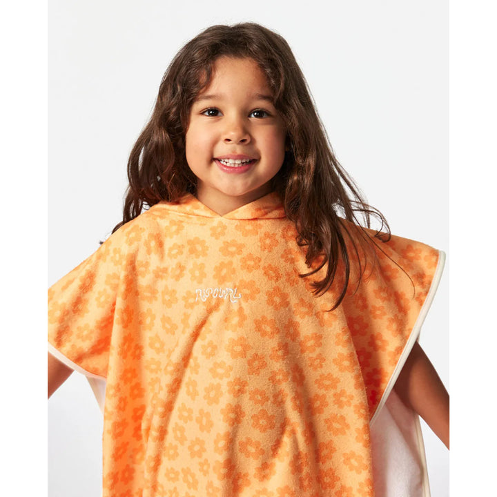 RIP CURL KIDS MIXED HOODED TOWEL MANGO