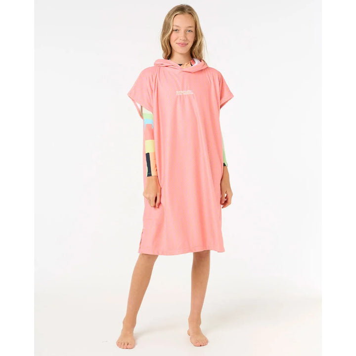 RIP CURL KIDS MIXED HOODED TOWEL MANGO
