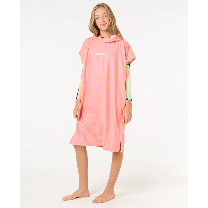 RIP CURL KIDS MIXED HOODED TOWEL MANGO