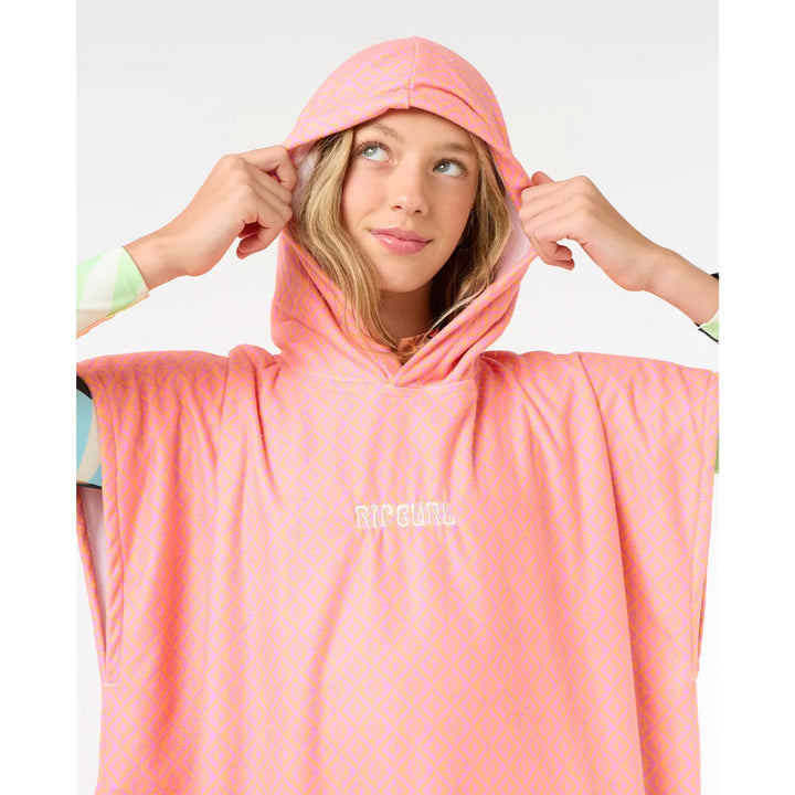 RIP CURL KIDS MIXED HOODED TOWEL MANGO