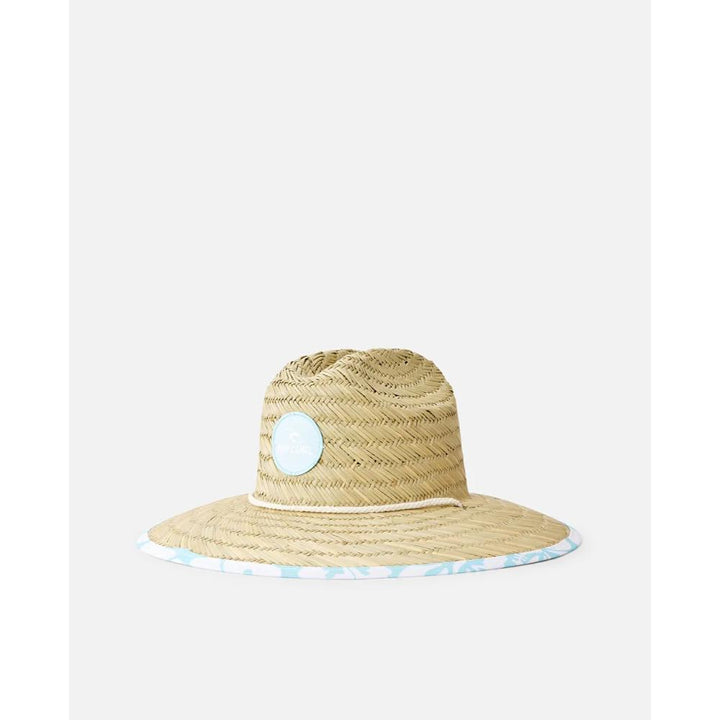 RIP CURL GIRLS MIXED STRAW HAT SKY BLUE