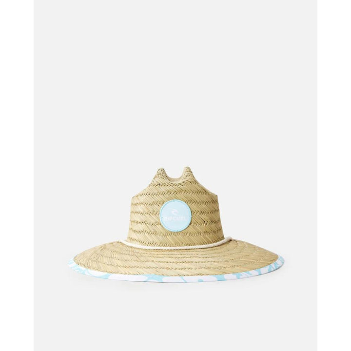 RIP CURL GIRLS MIXED STRAW HAT SKY BLUE