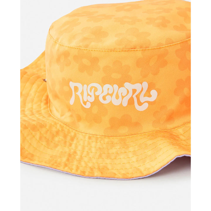 RIP CURL KIDS MIXED REVERSIBLE UPF50 BUCKET HAT MANGO