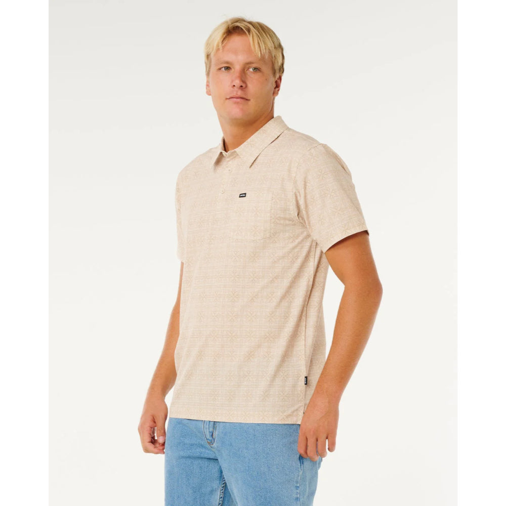 RIP CURL SESSIONS AEROTECH POLO STONE