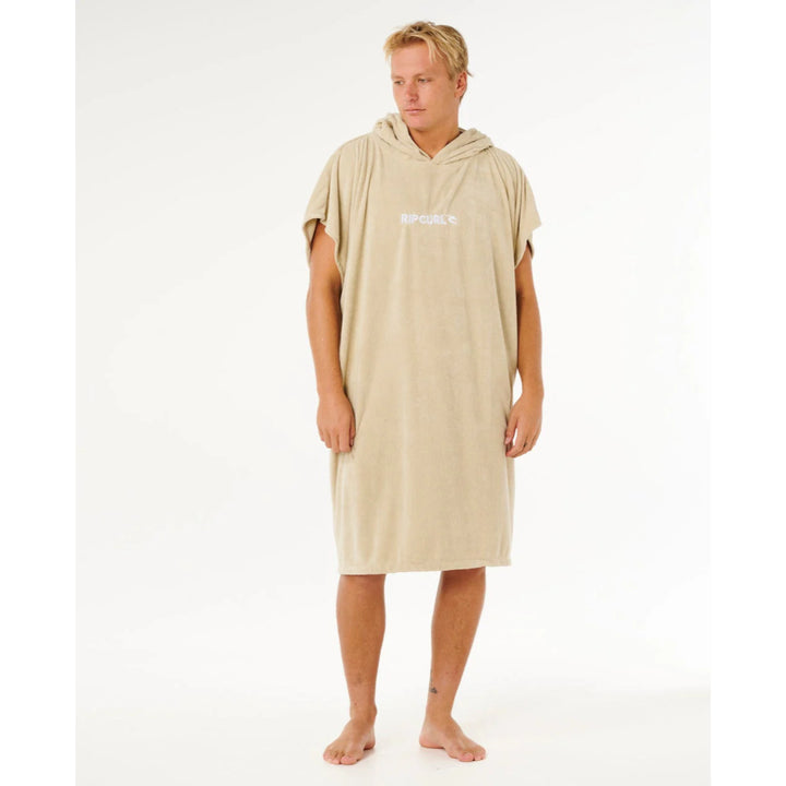 RIP CURL BRAND HOODED TOWEL KHAKI