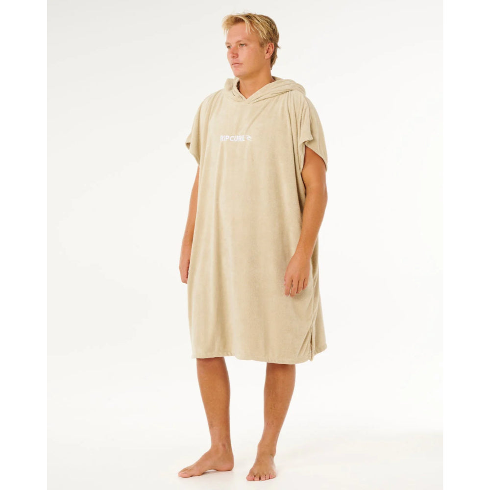 RIP CURL BRAND HOODED TOWEL KHAKI