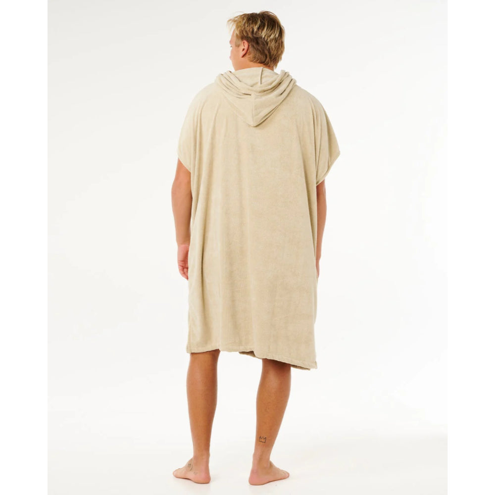RIP CURL BRAND HOODED TOWEL KHAKI