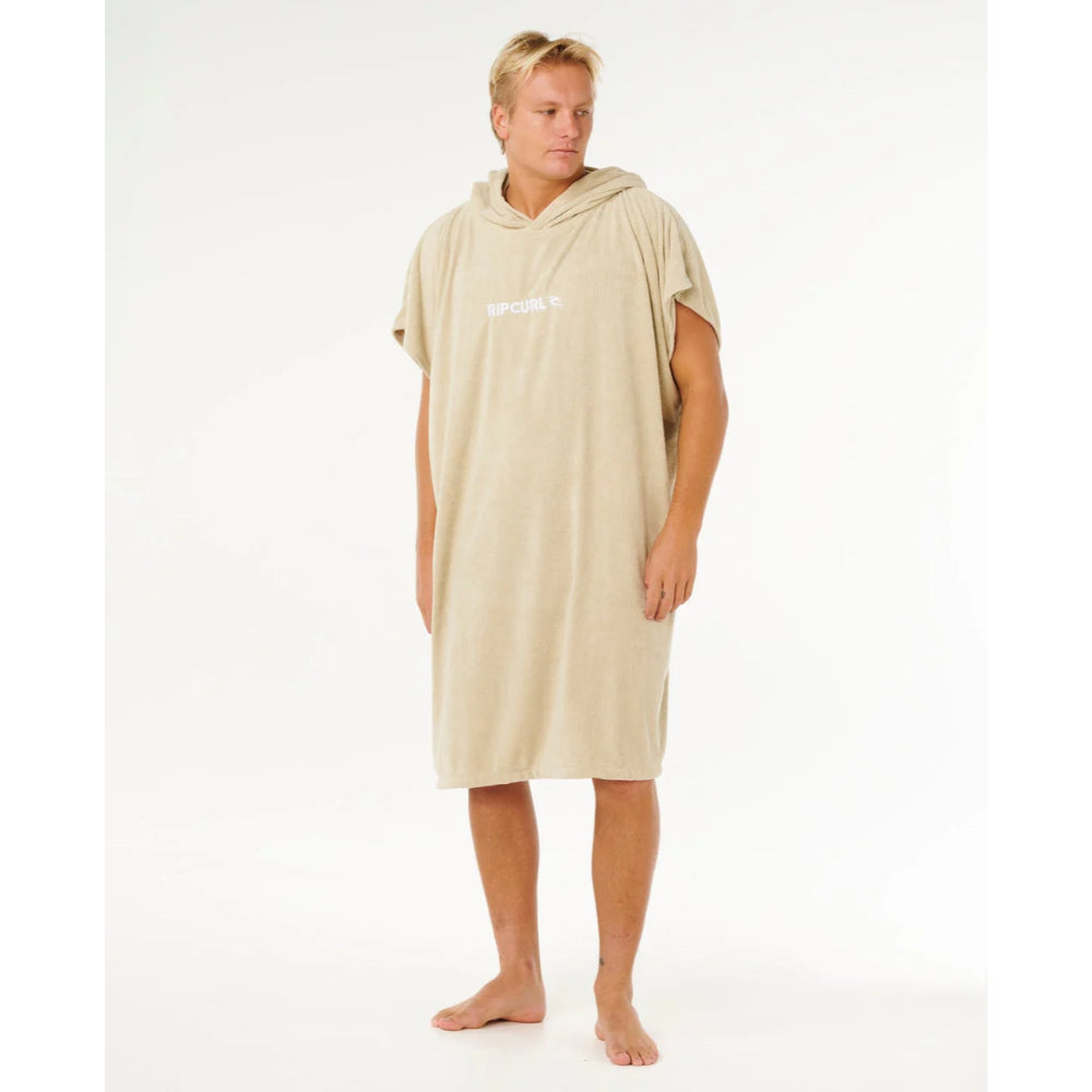 RIP CURL BRAND HOODED TOWEL KHAKI