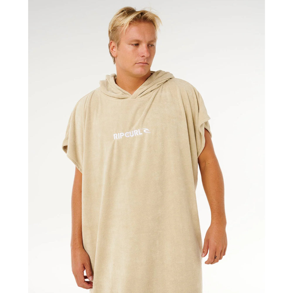 RIP CURL BRAND HOODED TOWEL KHAKI
