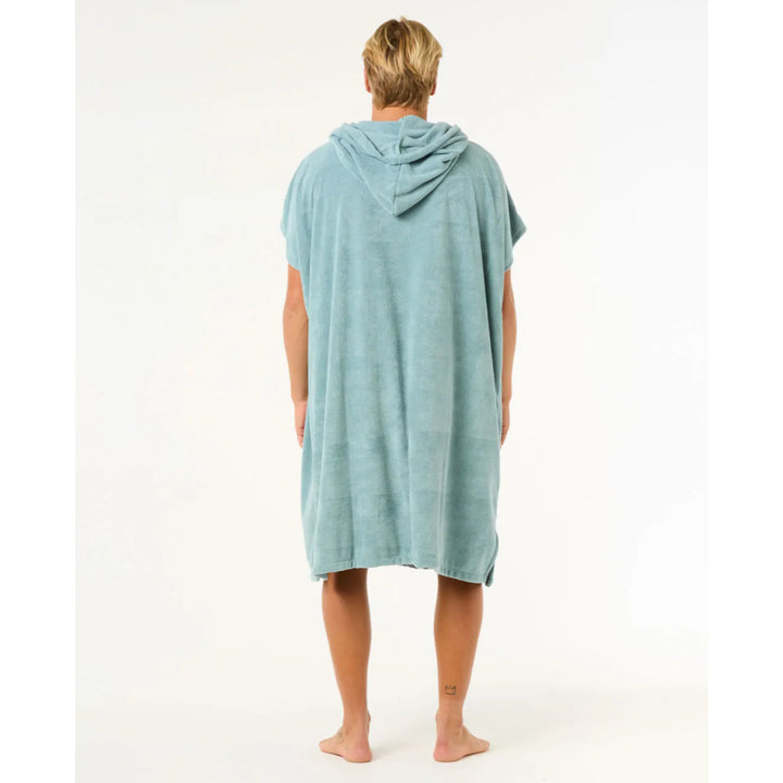 RIP CURL BRAND HOODED TOWEL BLUE LAGOON