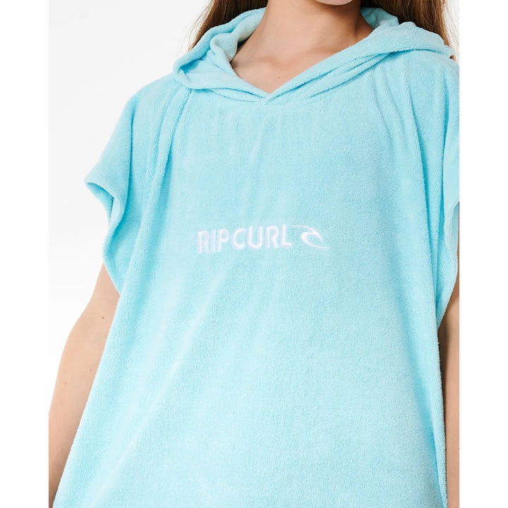 RIP CURL GIRLS CLASSIC SURF HOODED TOWEL SKY BLUE