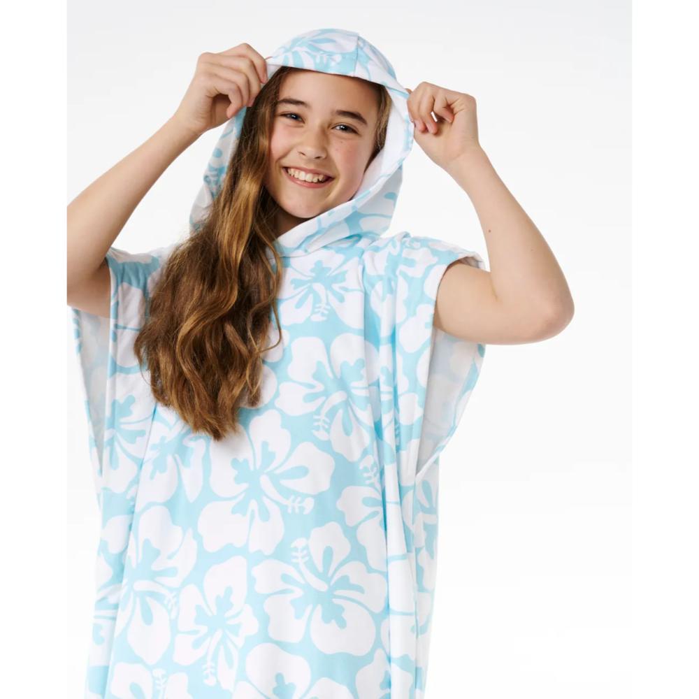 RIP CURL KIDS MIXED HOODED TOWEL SKY BLUE