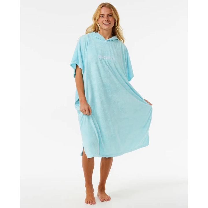 RIP CURL WMS CLASSIC SURF HOODED TOWEL SKY BLUE