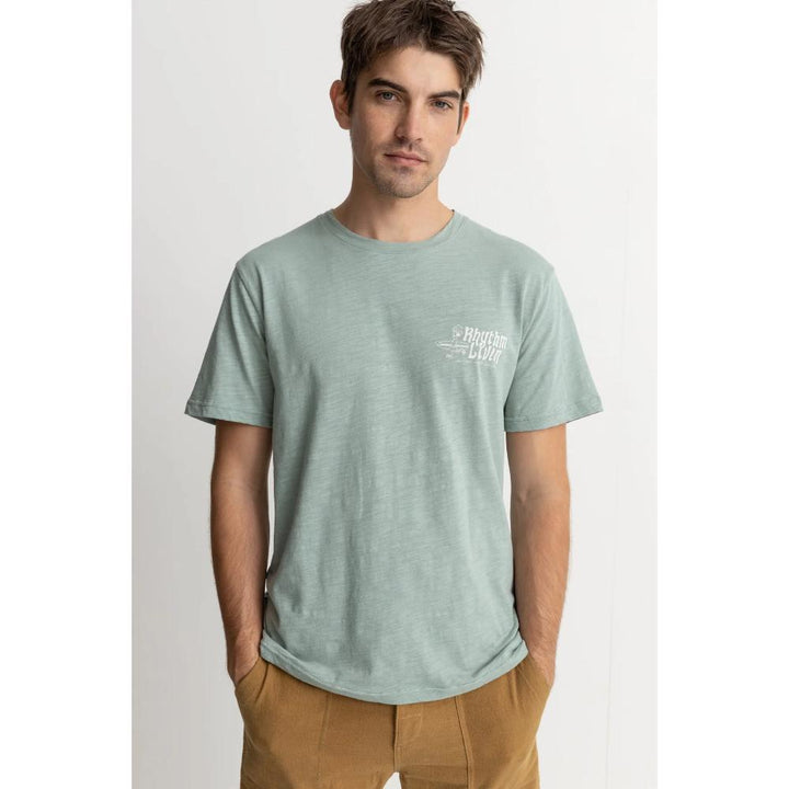 RHYTHM LIVIN SLUB T-SHIRT SEAFOAM