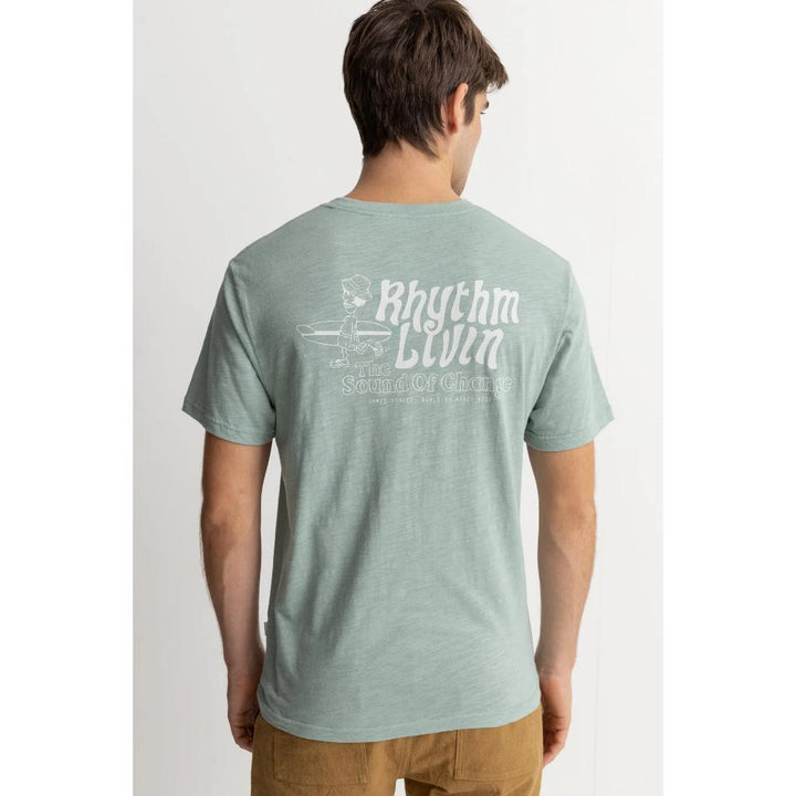 RHYTHM LIVIN SLUB T-SHIRT SEAFOAM