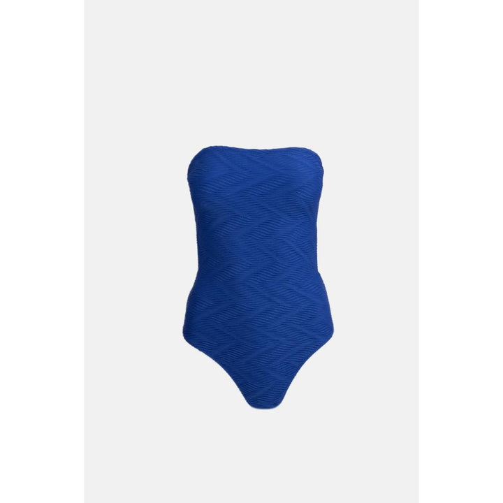 RHYTHM CASTAWAY STRAPLESS ONE PIECE BLUE