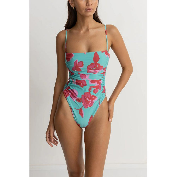 RHYTHM INFERNA FLORAL SCRUNCHED SIDE ONE PIECE SPRING