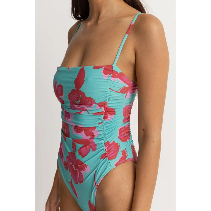 RHYTHM INFERNA FLORAL SCRUNCHED SIDE ONE PIECE SPRING