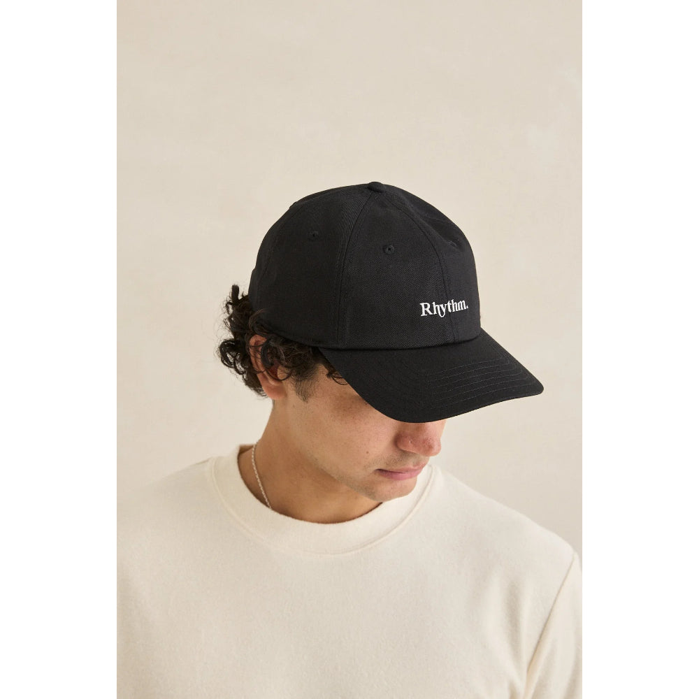 RHYTHM ESSENTIAL BRUSHED TWILL CAP BLACK