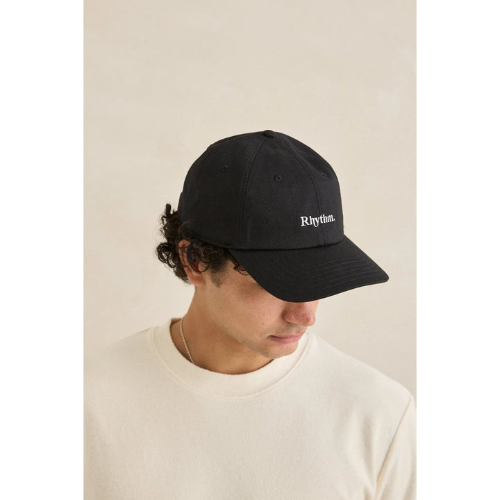 RHYTHM ESSENTIAL BRUSHED TWILL CAP BLACK