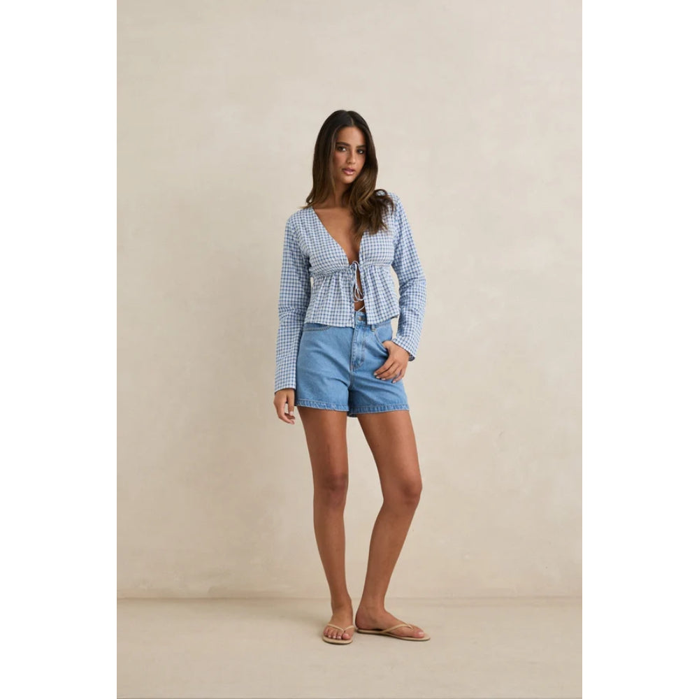 RHYTHM STAPLE DENIM SHORT WORN INDIGO
