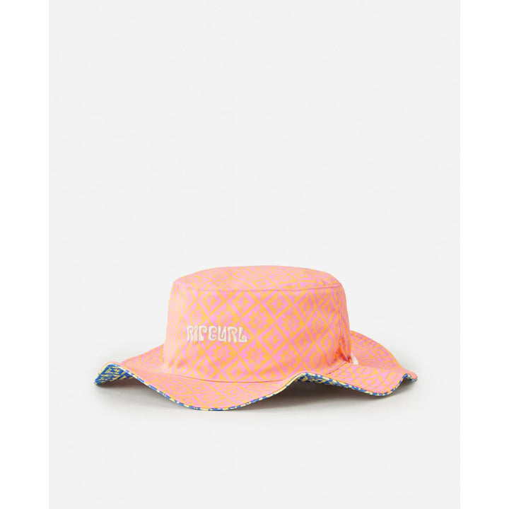 RIP CURL GIRLS MIXED REVERSIBLE UPF50 BUCKET HAT MANGO