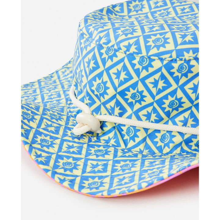 RIP CURL GIRLS MIXED REVERSIBLE UPF50 BUCKET HAT MANGO