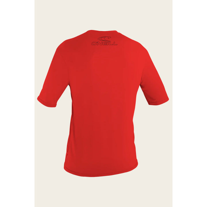 O'NEILL YOUTH BASIC SKINS 50+ S/S SUN SHIRT RED