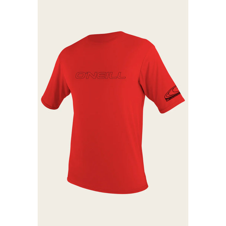 O'NEILL YOUTH BASIC SKINS 50+ S/S SUN SHIRT RED