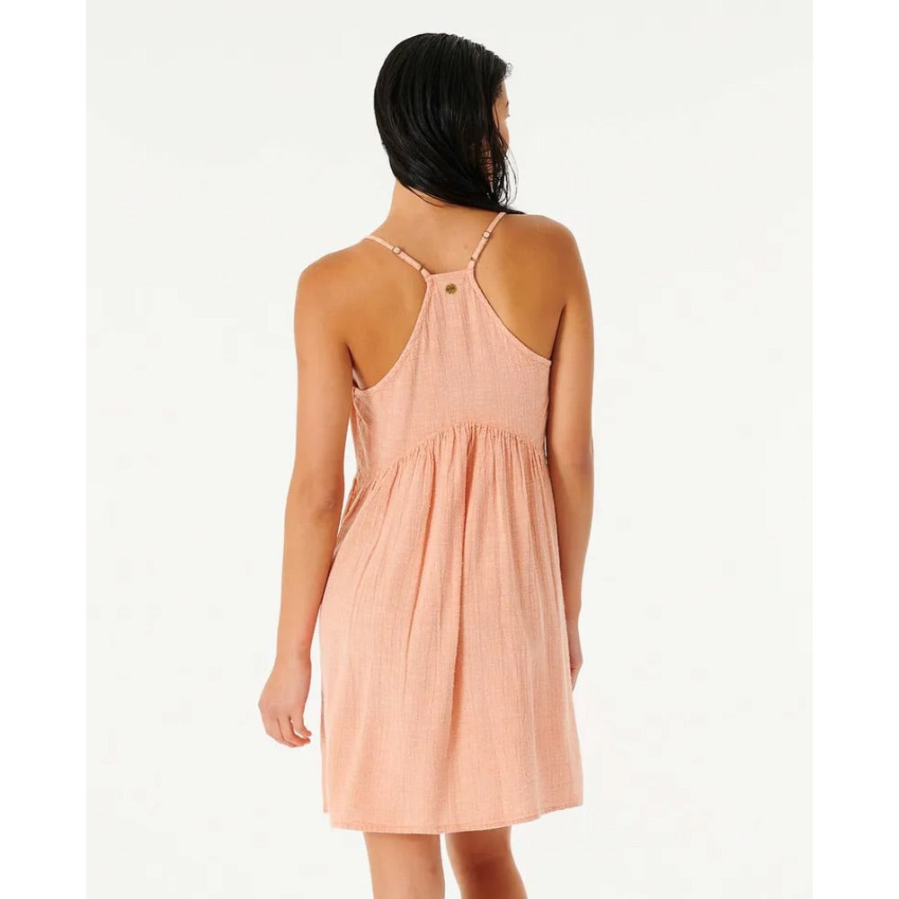 RIP CURL CLASSIC SURF COVER UP DRESS LIGHT CORAL