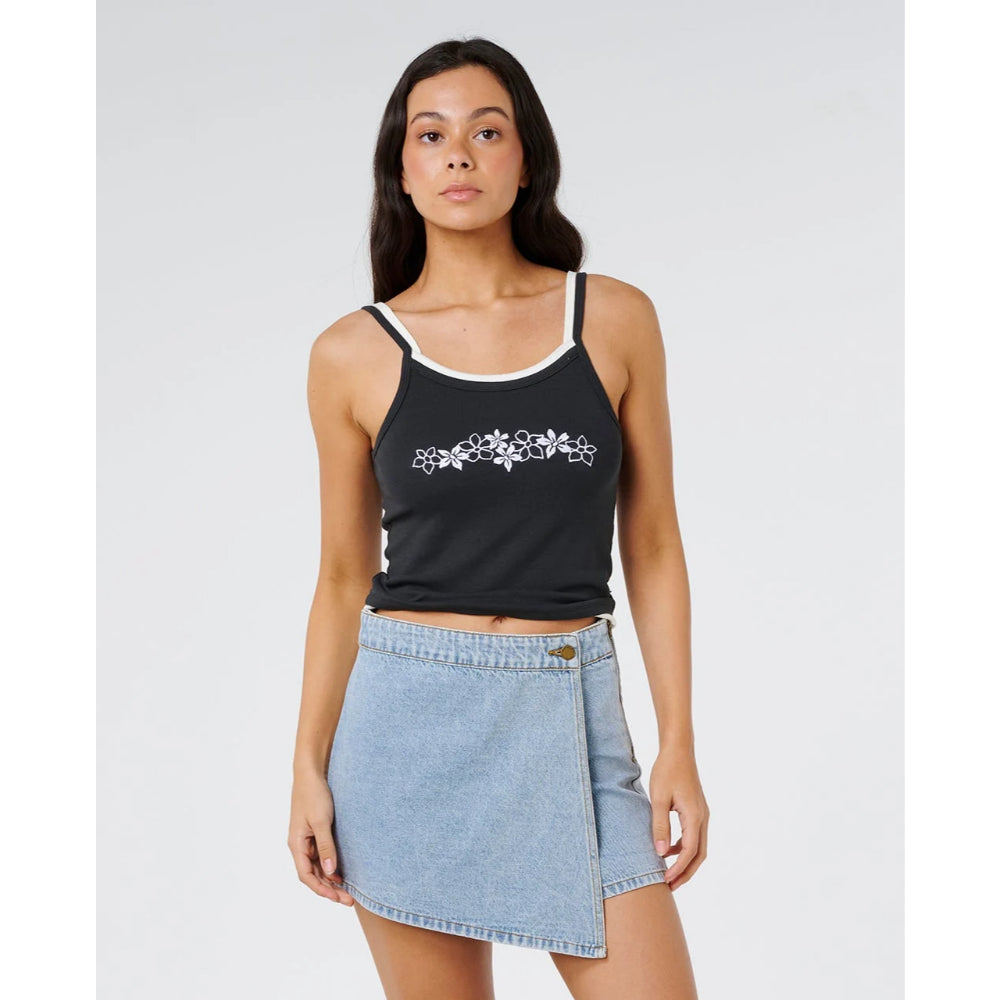 RIP CURL ELLIE DENIM SKORT VINTAGE BLUE