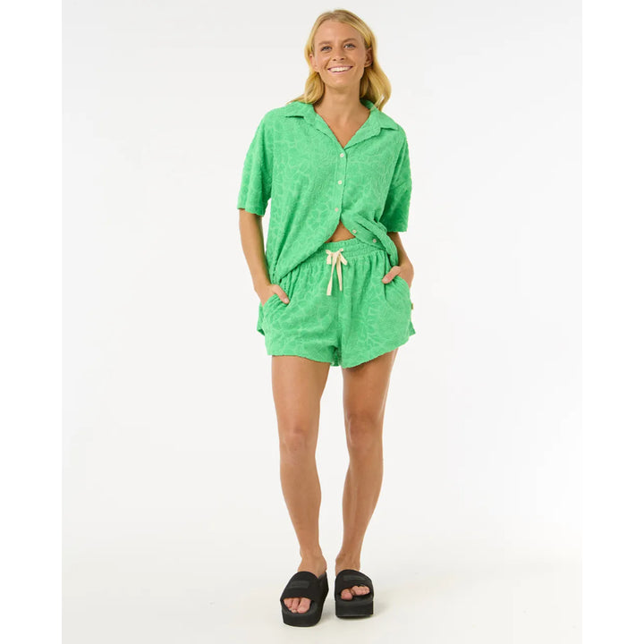 RIP CURL LAS DALIAS TERRY SHORT LIGHT GREEN