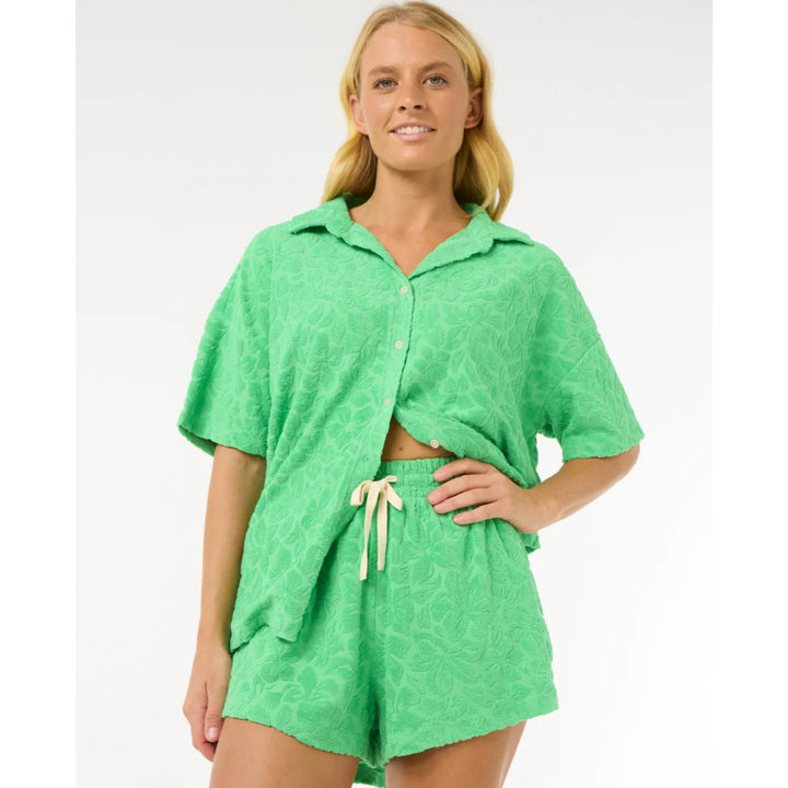 RIP CURL LAS DALIAS TERRY SHORT LIGHT GREEN