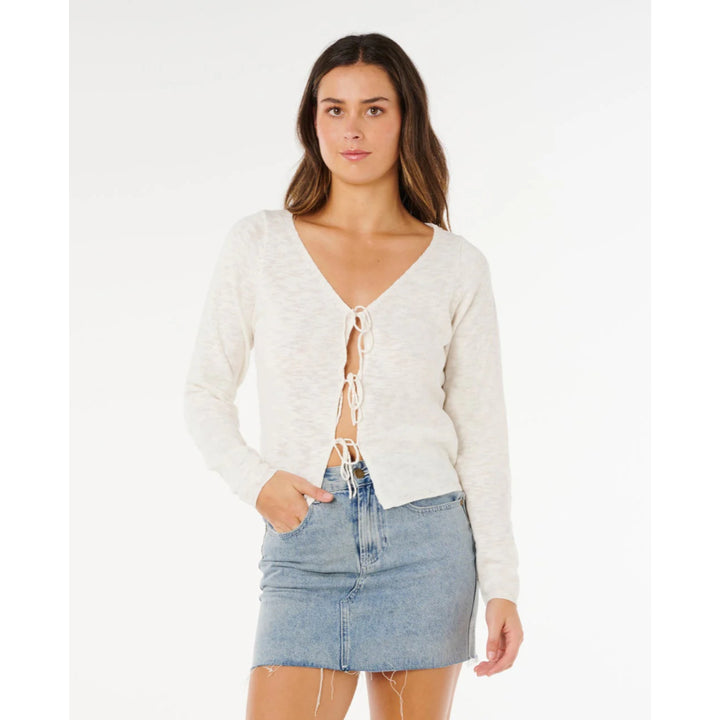 RIP CURL PACIFIC KNIT CARDIGAN BONE