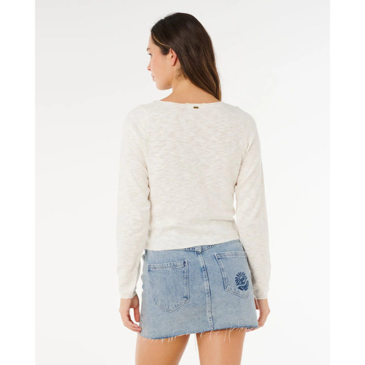 RIP CURL PACIFIC KNIT CARDIGAN BONE