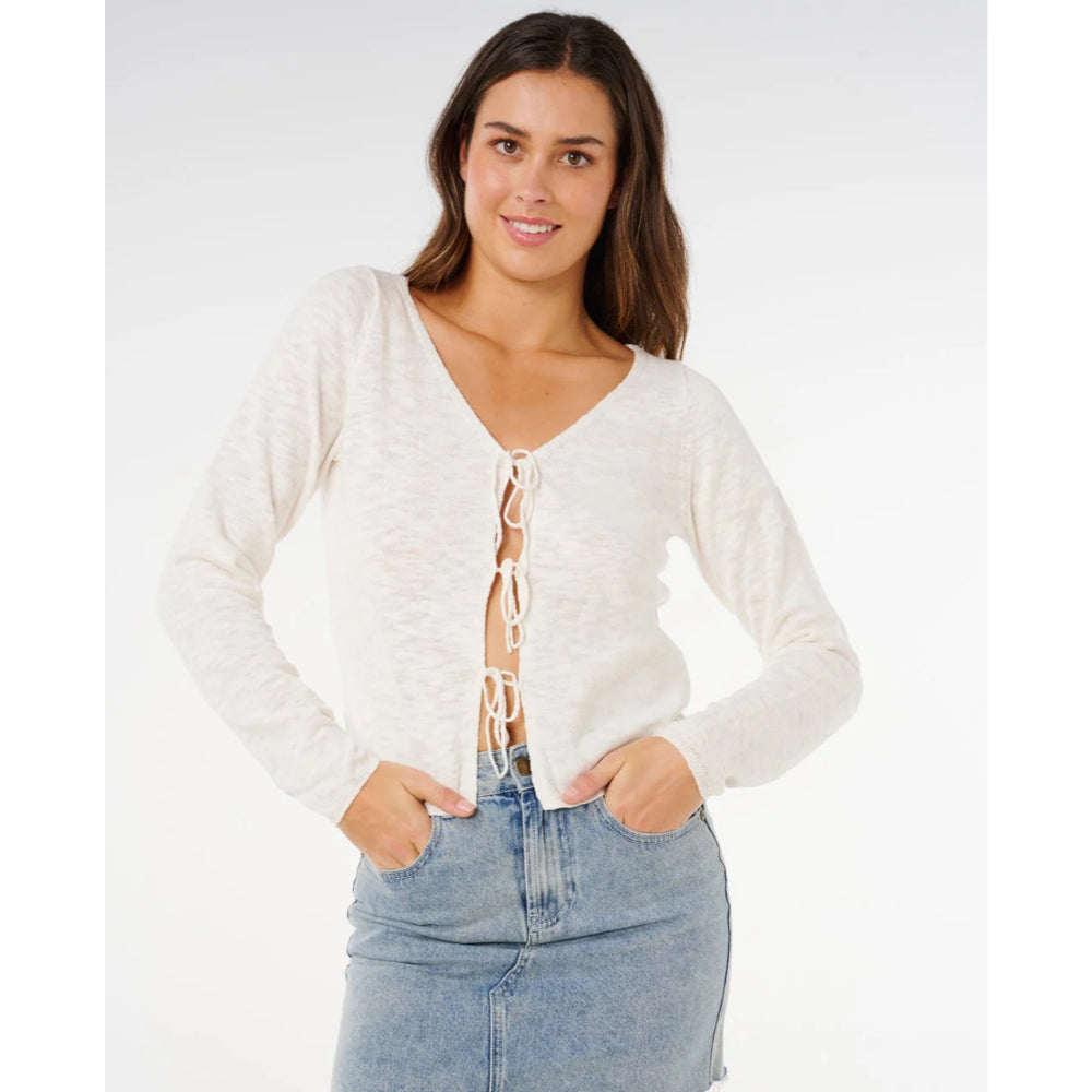 RIP CURL PACIFIC KNIT CARDIGAN BONE