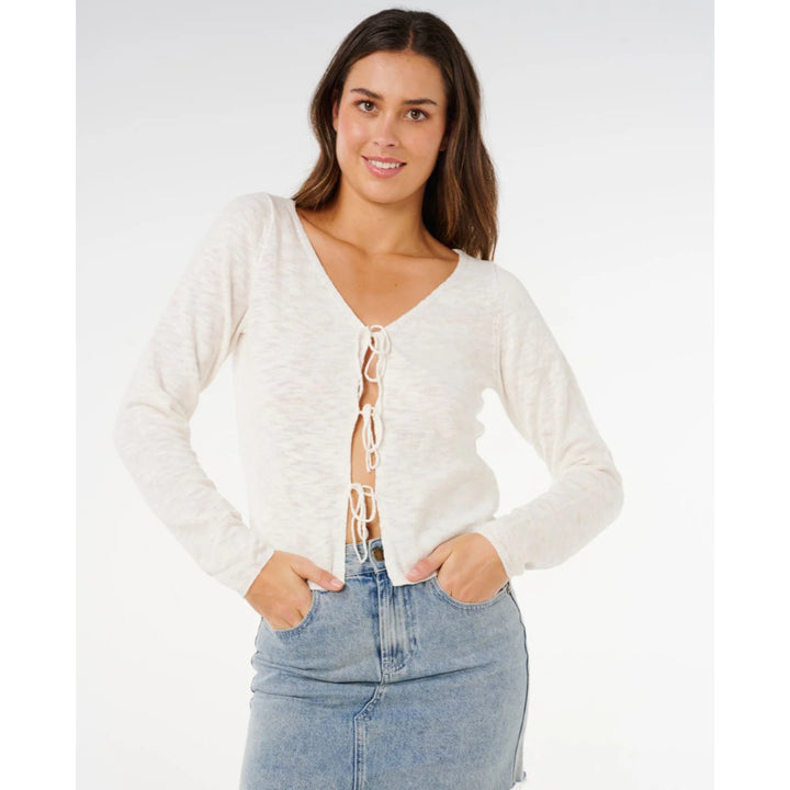 RIP CURL PACIFIC KNIT CARDIGAN BONE