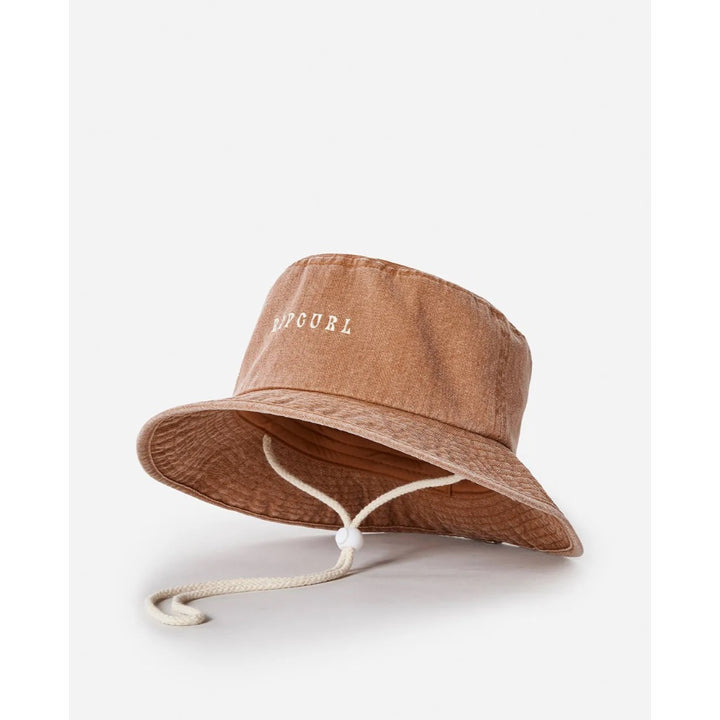 RIP CURL WASHED UPF MID BRIM HAT WASHED BROWN