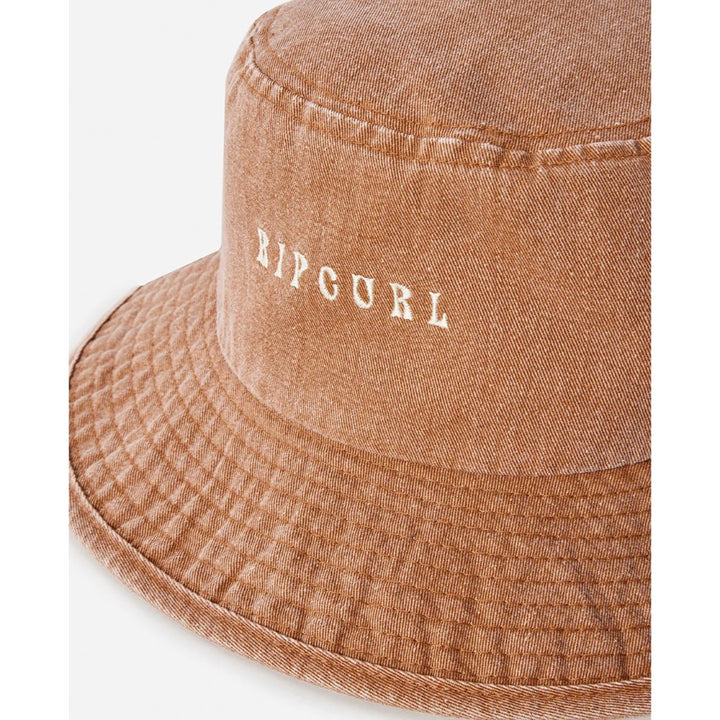RIP CURL WASHED UPF MID BRIM HAT WASHED BROWN