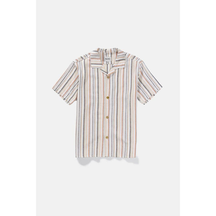 RHYTHM VACATION STRIPE S/S SHIRT NATURAL