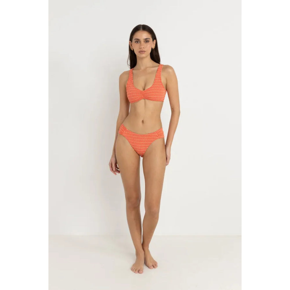 RHYTHM LOLA CHECK SOFT SIDE HOLIDAY BOTTOM RED