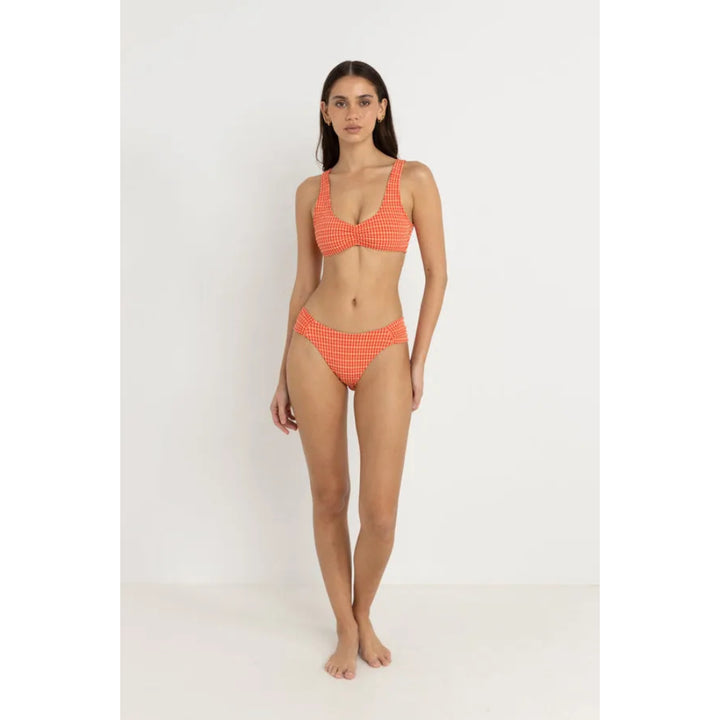 RHYTHM LOLA CHECK SOFT SIDE HOLIDAY BOTTOM RED